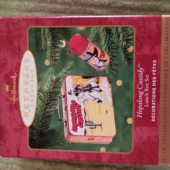 Hallmark Other - 2000 Hallmark Hopalong Cassidy Lunchbox & Thermos Ornament Set
